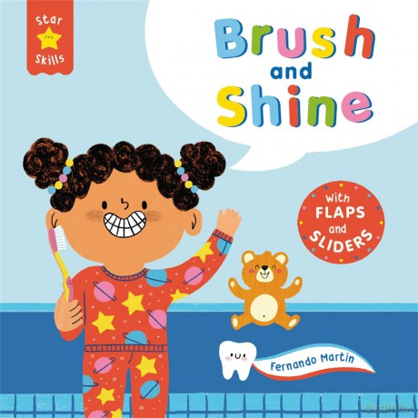 Star Skills: Brush and Shine: A lift-the-flap, slide-the-tab first experiences book - Ruth Symons [KSIĄŻKA]