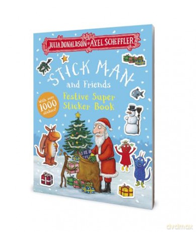 Stick Man and Friends Festive Super Sticker Book: A bumper activity book full of Christmas fun by Julia Donaldson and Axel Scheffler, the bestselling creators of The Gruffalo and Zog - Julia Donaldson [KSIĄŻKA]