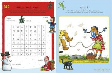 Stick Man and Friends Festive Super Sticker Book: A bumper activity book full of Christmas fun by Julia Donaldson and Axel Scheffler, the bestselling creators of The Gruffalo and Zog - Julia Donaldson [KSIĄŻKA]