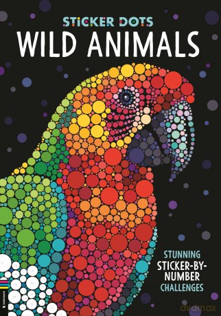 Sticker Dots: Wild Animals: Stunning Sticker by Numbers Challenges - Daniela Geremia [KSIĄŻKA]