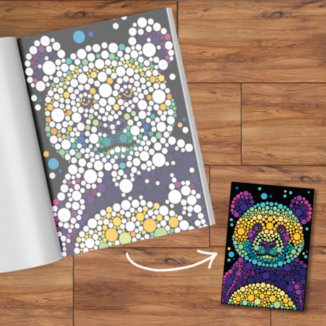 Sticker Dots: Wild Animals: Stunning Sticker by Numbers Challenges - Daniela Geremia [KSIĄŻKA]