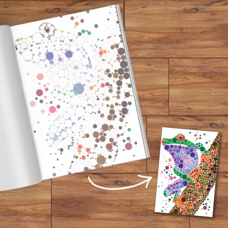Sticker Dots: Wild Animals: Stunning Sticker by Numbers Challenges - Daniela Geremia [KSIĄŻKA]