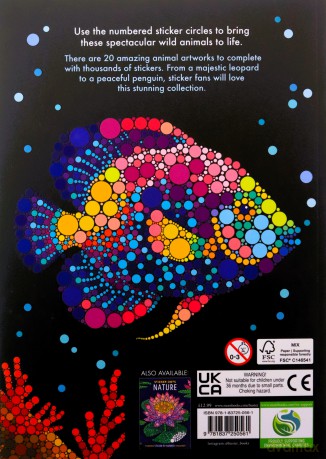 Sticker Dots: Wild Animals: Stunning Sticker by Numbers Challenges - Daniela Geremia [KSIĄŻKA]