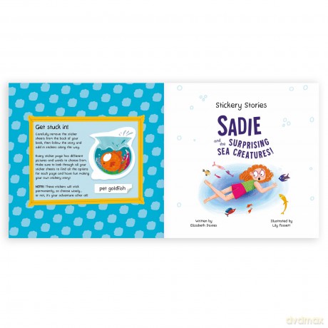 Stickery Stories: Sadie and the Surprising Sea Creatures - The perfect sticker activity storybook for 4-8 year olds!: 2 - Elizabeth Davies [KSIĄŻKA]