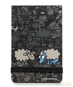 Notes A7/90 Kartek Z Gumką Gładki Kukuxumusu Wolfmix