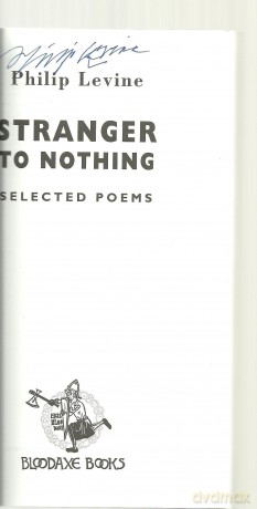 Stranger to Nothing - Philip Levine [KSIĄŻKA]