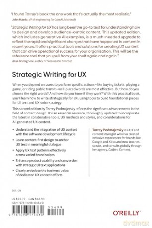 Strategic Writing for UX: Drive Engagement, Conversion, and Retention with Every Word - Torrey Podmajersky [KSIĄŻKA]