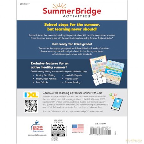 Summer Bridge Activities, Grades 2 - 3 - Carson Dellosa Education [KSIĄŻKA]