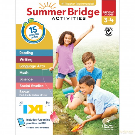 Summer Bridge Activities, Grades 3 - 4 - Carson Dellosa Education [KSIĄŻKA]