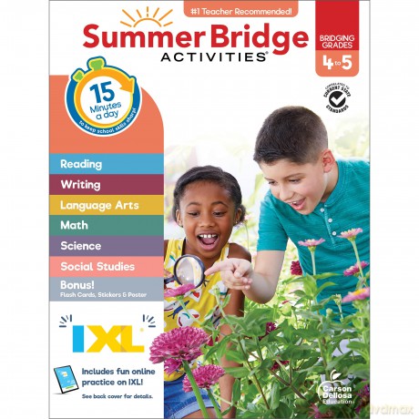 Summer Bridge Activities, Grades 4 - 5: Bridging Grades 4 to 5 - Carson Dellosa Education [KSIĄŻKA]