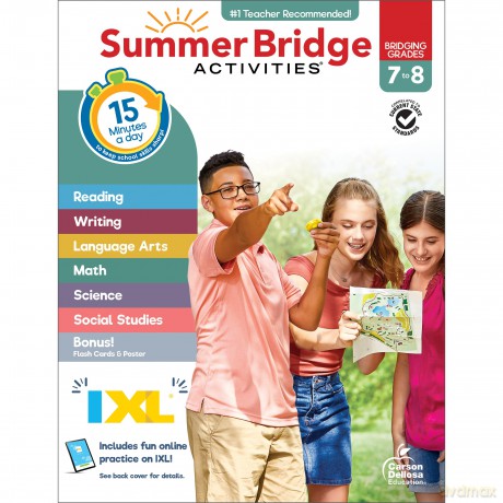 Summer Bridge Activities, Grades 7 - 8 - Summer Bridge Activities [KSIĄŻKA]