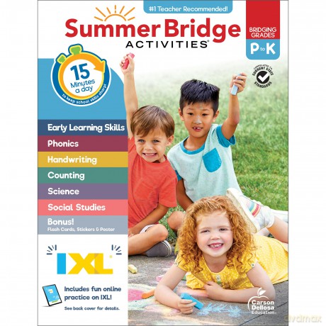 Summer Bridge Activities, Grades Pk - K - Carson Dellosa Education [KSIĄŻKA]