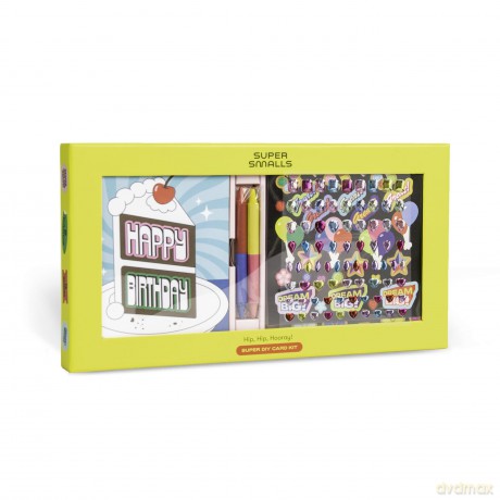 Super DIY Card Kit: Hip, Hip, Hooray! - Super Smalls LLC [KSIĄŻKA]