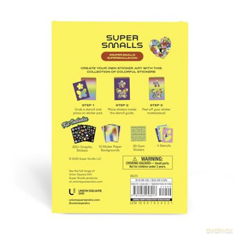 Super Sticker Creations: Collage and Create Your Own Sticker Art - Super Smalls [KSIĄŻKA]
