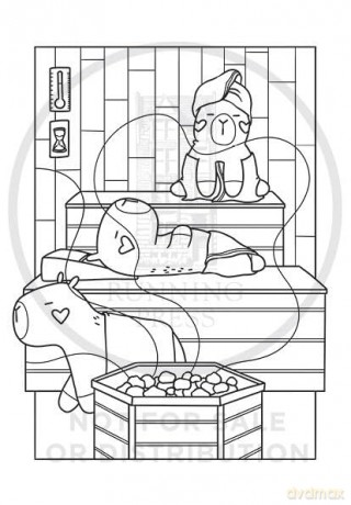 Super-Cute Capybaras: A Cozy Creatures Coloring Book - Mafalda Mota [KSIĄŻKA]