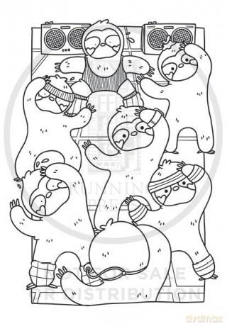 Super-Cute Sloths: A Cozy Creatures Coloring Book - Mafalda Mota [KSIĄŻKA]