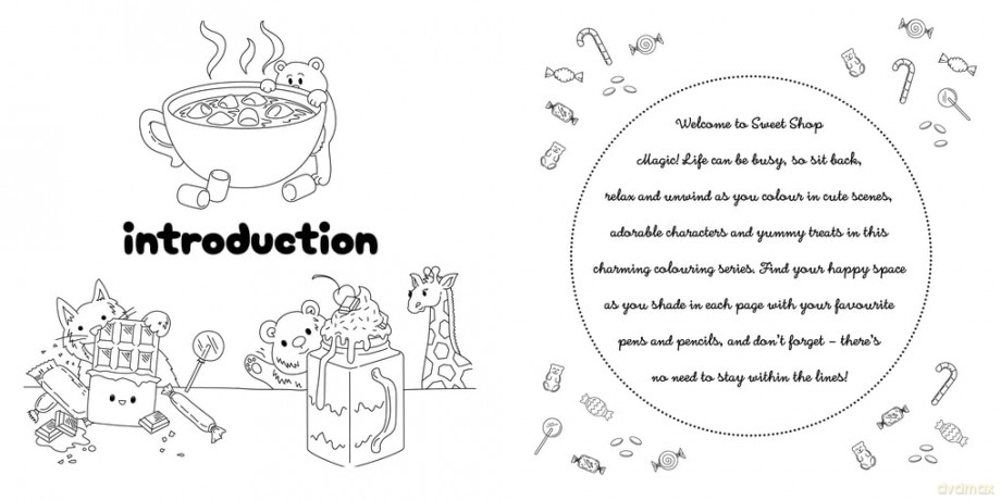 Sweet Shop Magic: A Sweet and Simple Colouring Book - Ollie Brown [KSIĄŻKA]