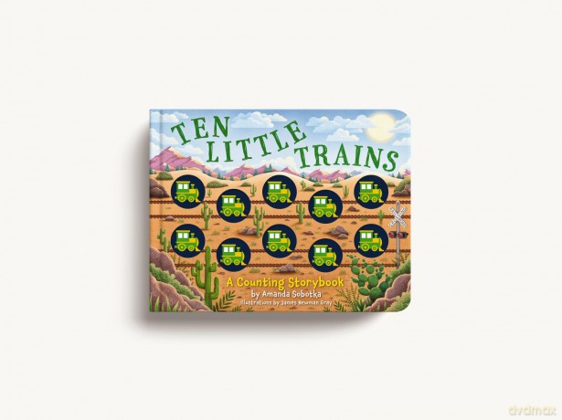 Ten Little Trains: A Counting Storybook - Amanda Sobotka [KSIĄŻKA]
