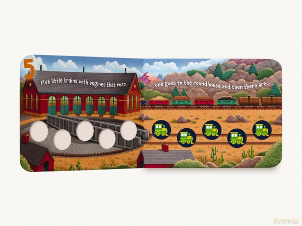 Ten Little Trains: A Counting Storybook - Amanda Sobotka [KSIĄŻKA]