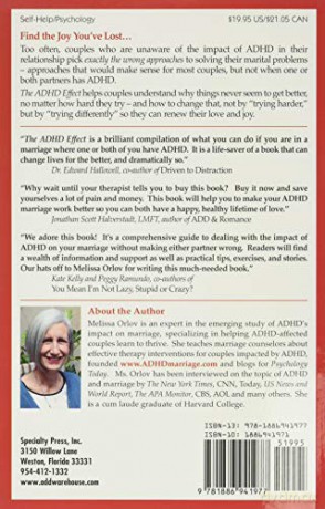The ADHD Effect on Marriage: Understand and Rebuild Your Relationship in Six Steps - Melissa Orlov [KSIĄŻKA]