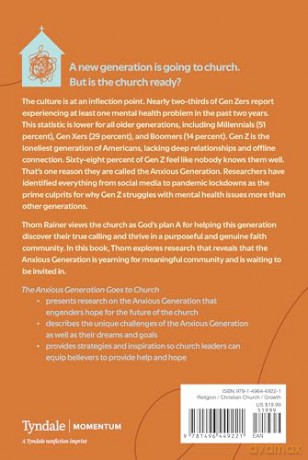 The Anxious Generation Goes To Church: What the Research Says about What Younger Generations Need - Thom S. Rainer [KSIĄŻKA]
