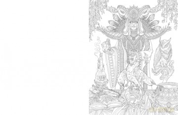 The Best of Dark Art: The Haunted: A Sinister Colouring Book - François Gautier [KOMIKS]
