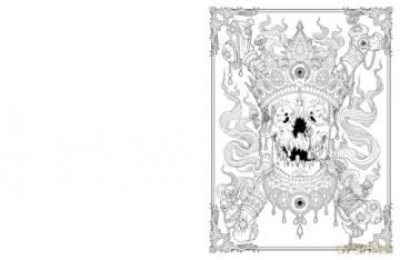The Best of Dark Art: The Haunted: A Sinister Colouring Book - François Gautier [KOMIKS]