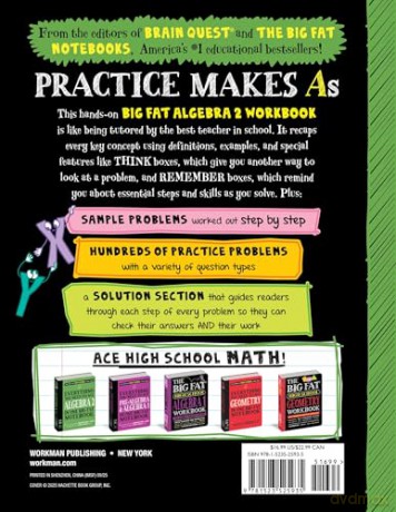 The Big Fat High School Algebra 2 Workbook: 400+ Algebra 2 Practice Exercises [KSIĄŻKA]