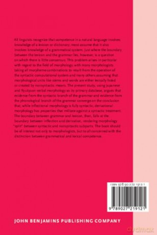 The Boundary between Grammar and Lexicon: Evidence from Japanese verb morphology: 368 - Brent de Chene [KSIĄŻKA]