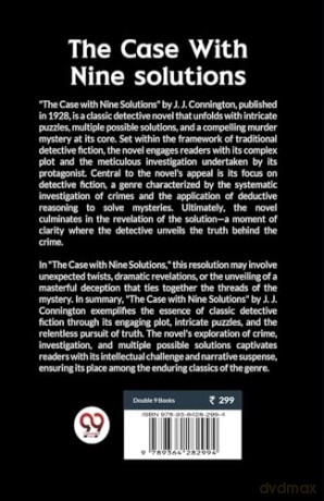 The case with nine solutions - J J Connington [KSIĄŻKA]