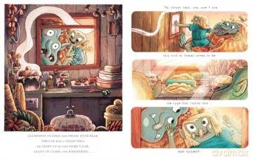 The Cave Downwind of the Café: A new brilliantly disgusting monster-filled Halloween rhyming story book great for children aged 3+! - Mikey Please [KSIĄŻKA]