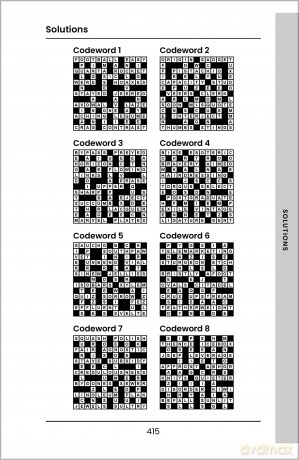 The Daily Codeword Book: A puzzle for every day of the year - Richardson Puzzles and Games [KSIĄŻKA]