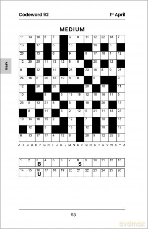 The Daily Codeword Book: A puzzle for every day of the year - Richardson Puzzles and Games [KSIĄŻKA]