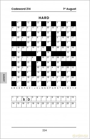 The Daily Codeword Book: A puzzle for every day of the year - Richardson Puzzles and Games [KSIĄŻKA]