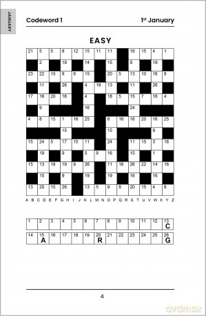 The Daily Codeword Book: A puzzle for every day of the year - Richardson Puzzles and Games [KSIĄŻKA]