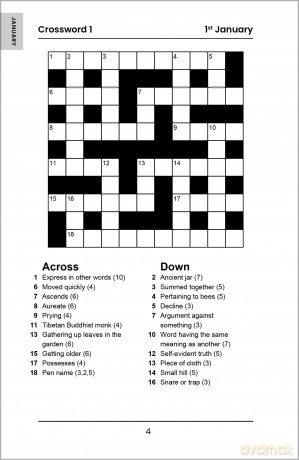 The Daily Crossword Book: A puzzle for every day of the year - Richardson Puzzles and Games [KSIĄŻKA]