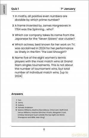 The Daily Quiz Book: A quiz for every day of the year - David McGaughey [KSIĄŻKA]