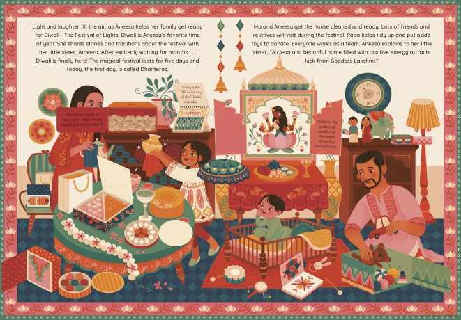 The Festival of Lights: A lift-the-flap Diwali Celebration - Namita Moolani Mehra [KSIĄŻKA]