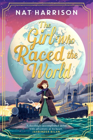 The Girl Who Raced the World: a page-turning retelling of the beloved classic Around the World in Eighty Days - Nat Harrison [KSIĄŻKA]