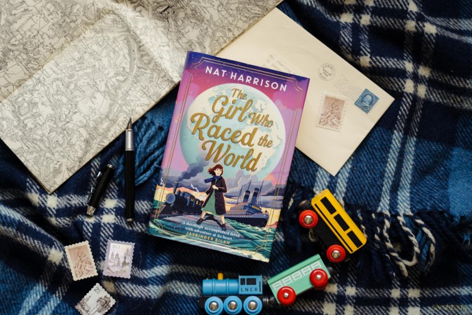 The Girl Who Raced the World: a page-turning retelling of the beloved classic Around the World in Eighty Days - Nat Harrison [KSIĄŻKA]