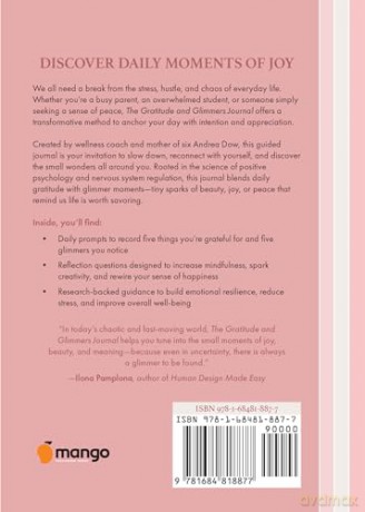 The Gratitude and Glimmers Journal: The 5 Minute Nighttime Journal - Andrea Dow [KSIĄŻKA]