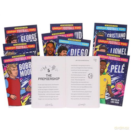 The Greatest Football Stars 10 Books Collection Box Set - Luke Paton [KSIĄŻKA]