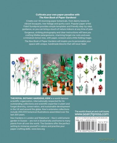 The Kew Book of Paper Gardens: 50 botanical paper projects to make - Fideli Sundqvist [KSIĄŻKA]