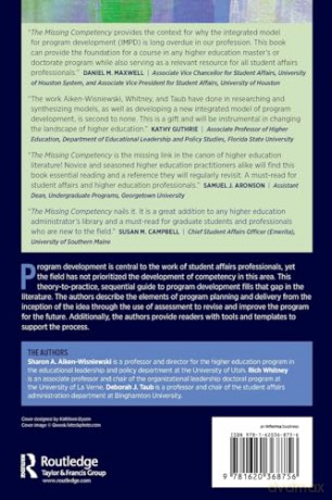 The Missing Competency: An Integrated Model for Program Development for Student Affairs - Rich Whitney [KSIĄŻKA]