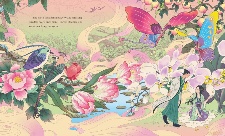 The Moon Rabbit: A Celebration of the Mid-Autumn Festival: An epic fantasy picture book retelling inspired by the legend of the moon goddess, and her tale of love, immortality and magic - Eva Wong Nava [KSIĄŻKA]
