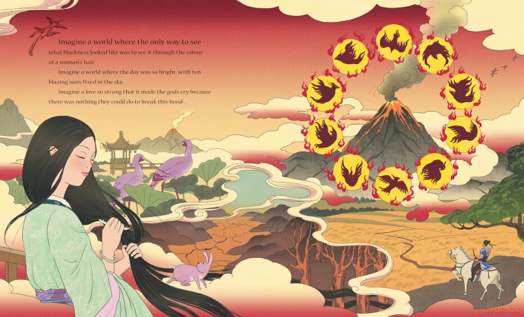 The Moon Rabbit: A Celebration of the Mid-Autumn Festival: An epic fantasy picture book retelling inspired by the legend of the moon goddess, and her tale of love, immortality and magic - Eva Wong Nava [KSIĄŻKA]