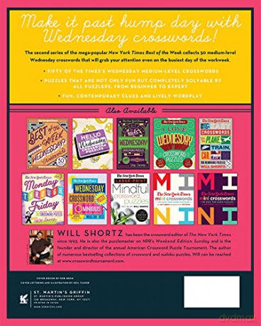 The New York Times Best of the Week Series 2: Wednesday Crosswords: 50 Medium-Level Puzzles - Will Shortz [KSIĄŻKA]