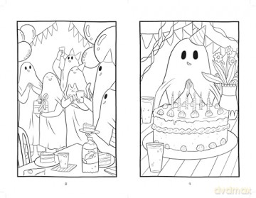 The Sad Ghost Club Colouring Book - Lize Meddings [KSIĄŻKA]