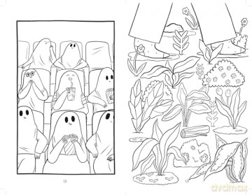 The Sad Ghost Club Colouring Book - Lize Meddings [KSIĄŻKA]