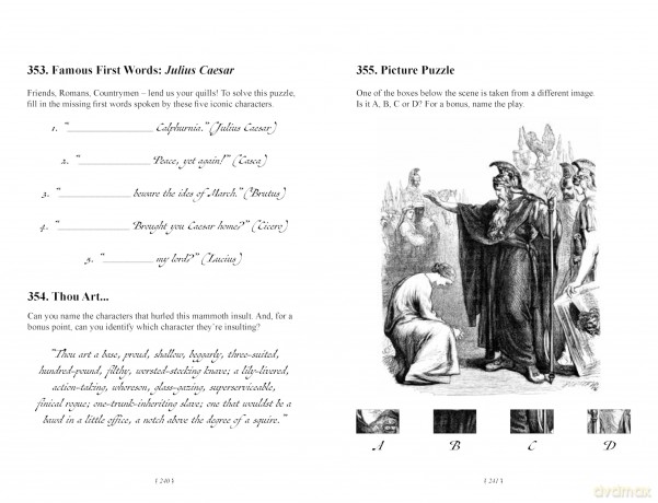 The Shakespeare Puzzle Book: 365 Shakesperean puzzles, posers and conundrums for every day of the year - Roland Hall [KSIĄŻKA]